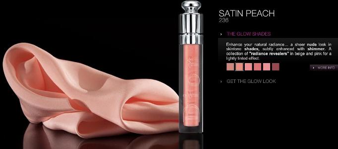 Dior Ultra Addict gloss in Satin Peach 236