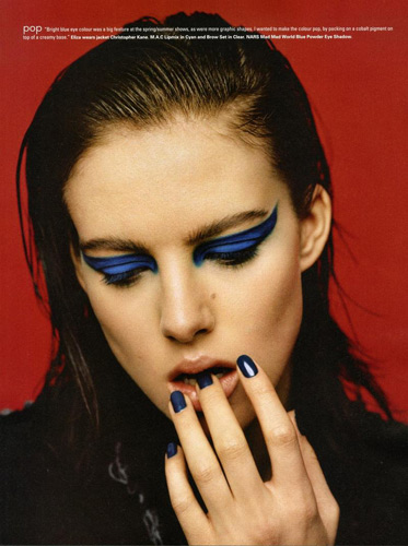 i-D magazine summer 2013, makeup by Lucia Pica