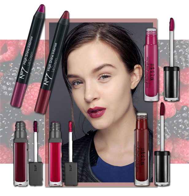 Berry-Lips-for-fall-2013-with-Stila-No7-and-Bite