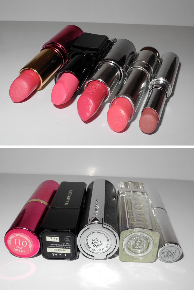 My Top 5 Pink Lipsticks Givenchy, Dior, Rimmel, BECCA and Illamasqua