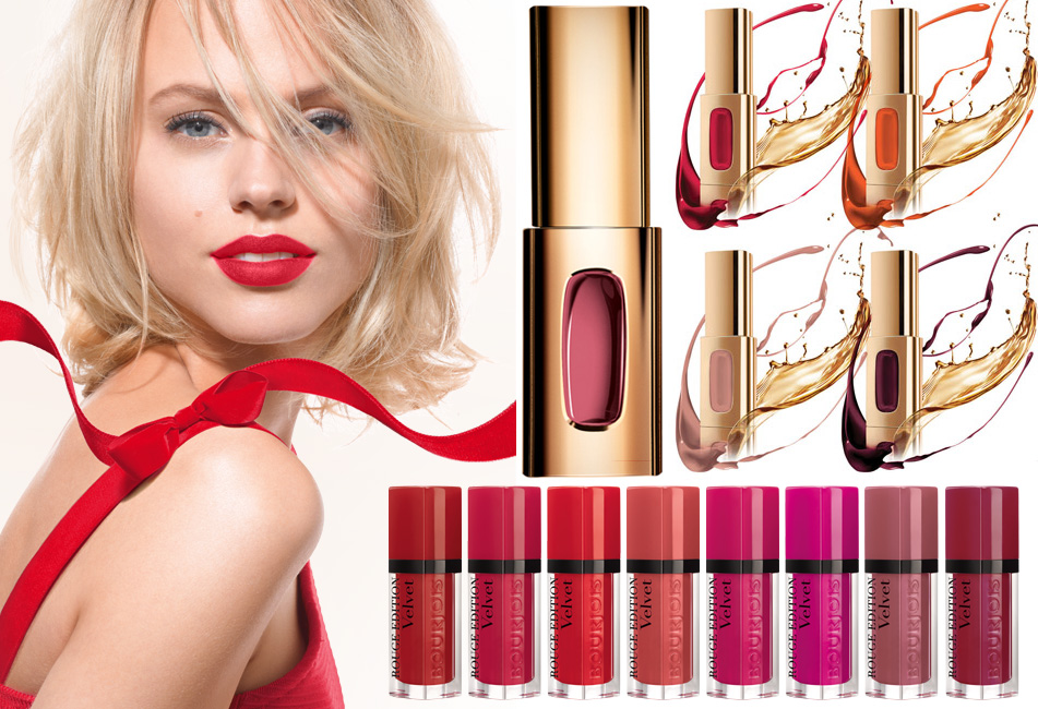 Spring 2014 lip products Color Riche Extraordinaire in Rose Melody by L'Oréal Paris  and Bourjois Rouge velvet