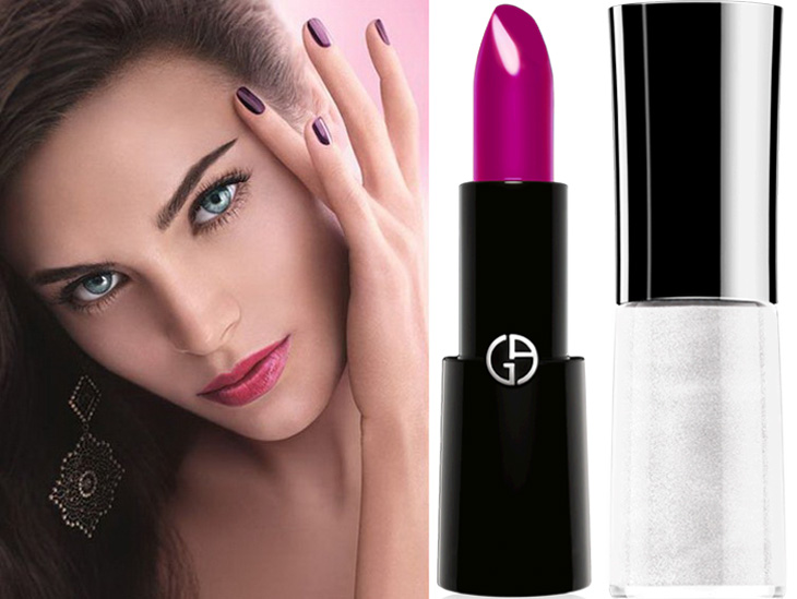 Armani Fuchsia Maharajah Makeup Collection for Spring 2015 promo