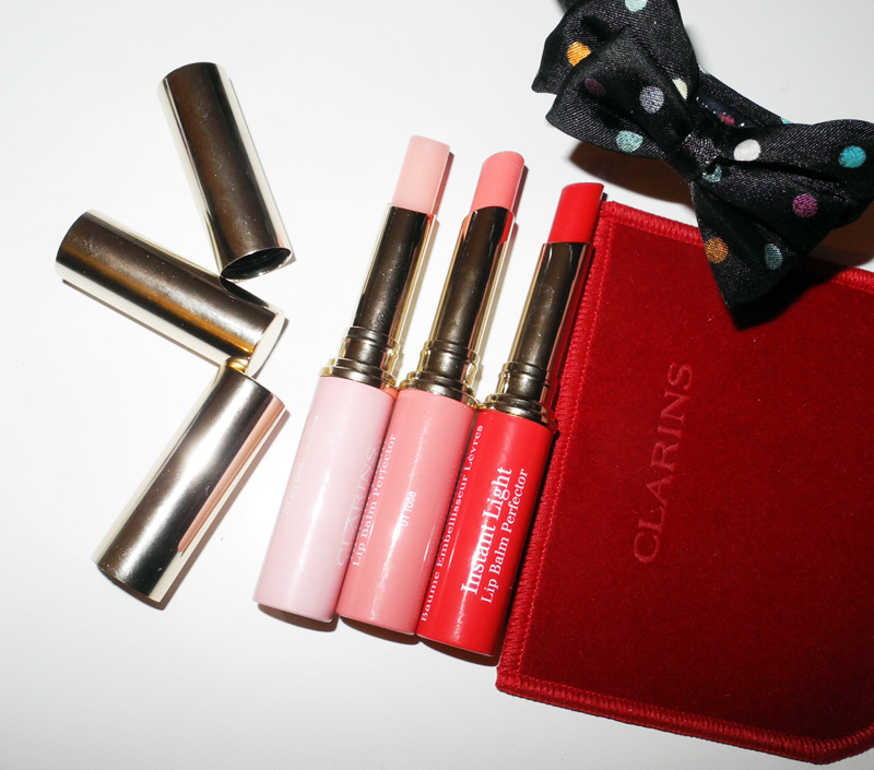 Clarins Instant Light Lip Balm Perfector Review and Swatches spring 2015