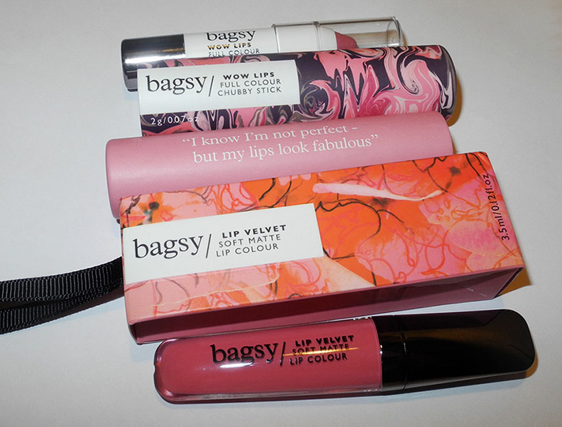 Bagsy Lip Velvet And Wow Lips Review and Swatches