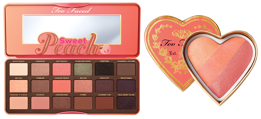 Too Faced Makeup Collection for Summer 2016 sweet peach eye shadows and blush