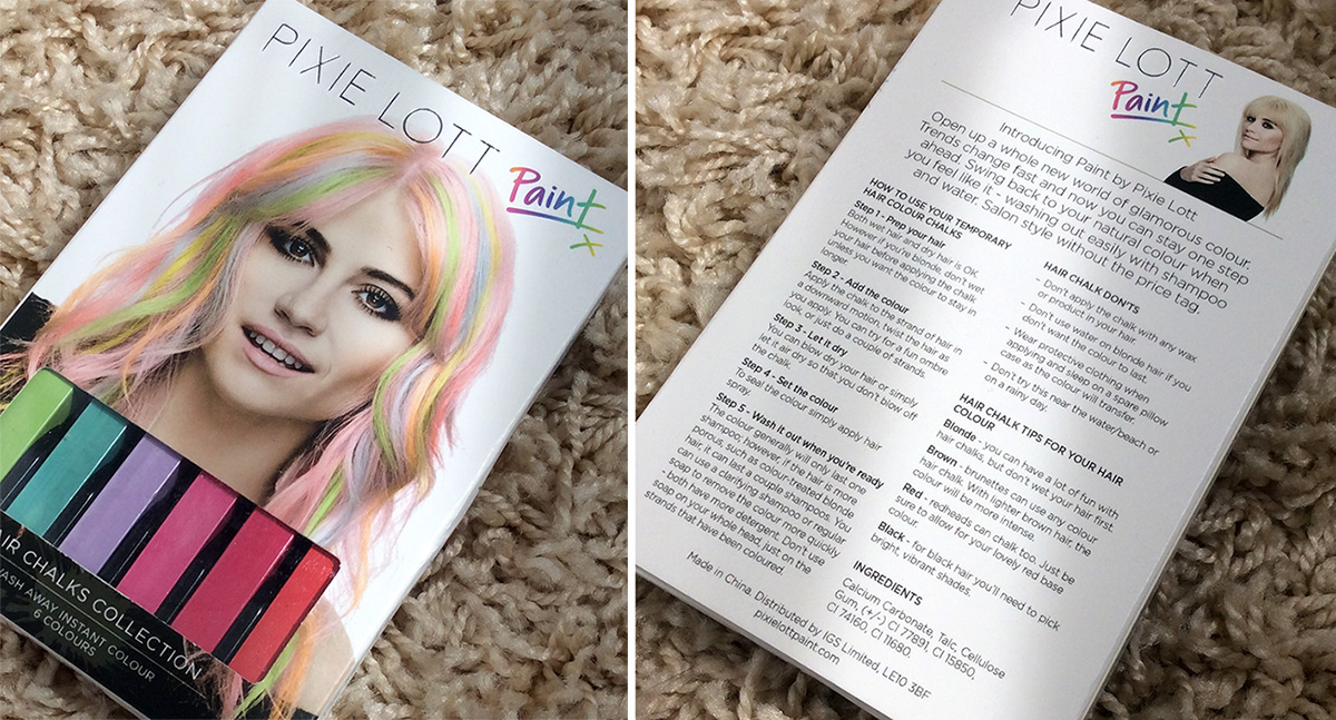 Pixie Lott Paint Hair Chalks Collection Review and Swatches 1