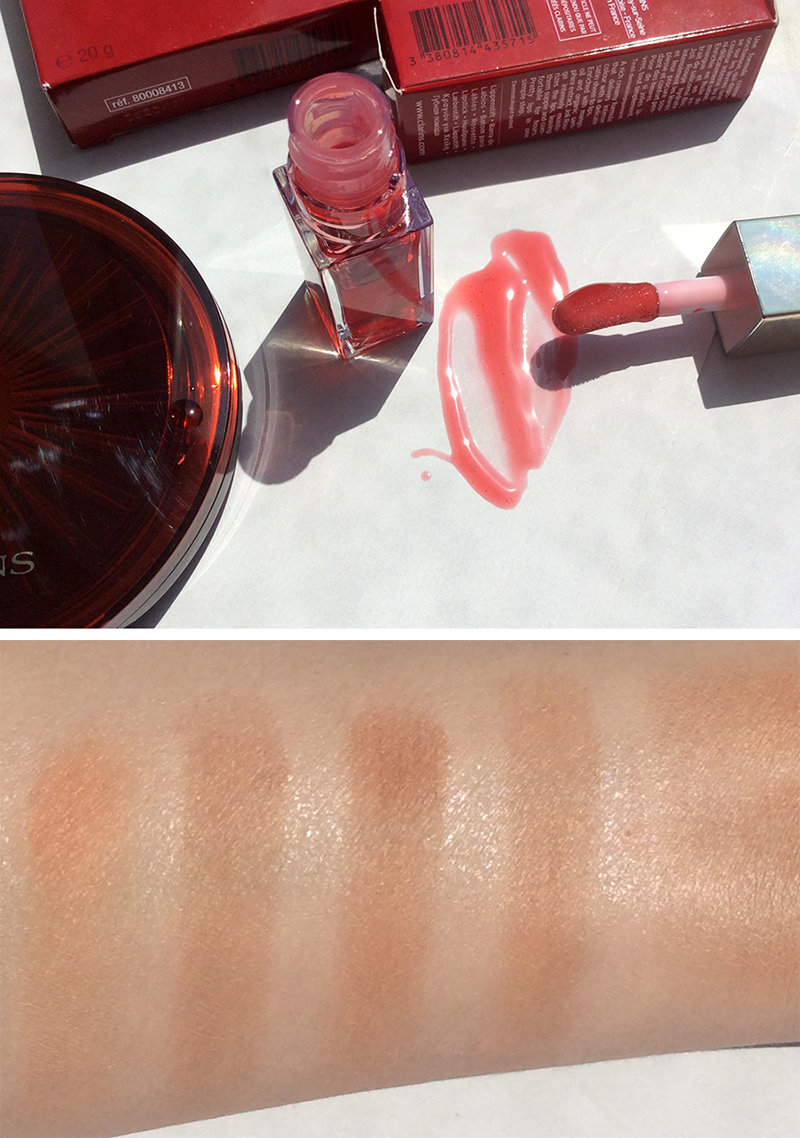 Clarins Summer Collection Bronzer and Lip Oil Review and Swatches 2