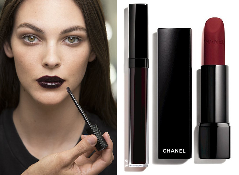 Dark Lips. Get The Look: Chanel Autumn 2020 and Alternative